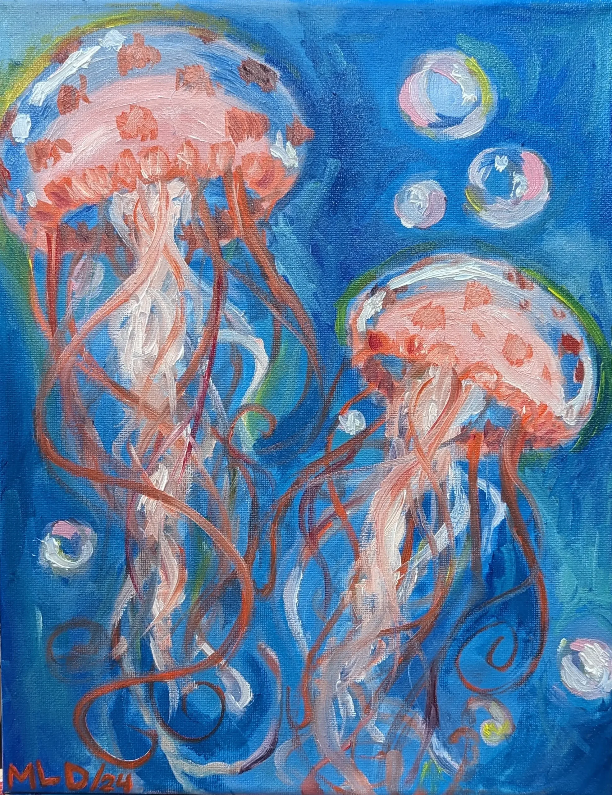 artwork of jellyfish