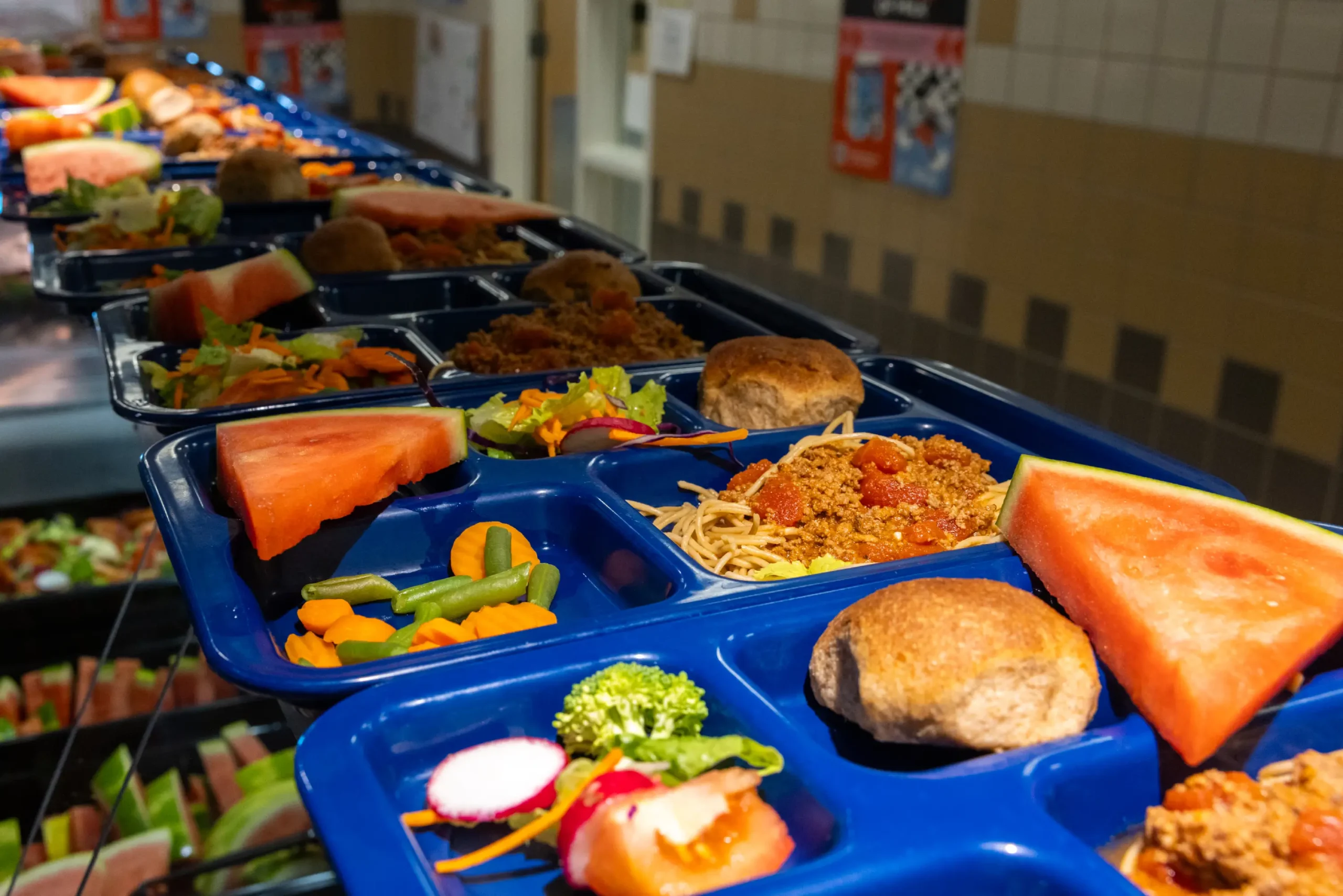 A scratch-made school lunch.