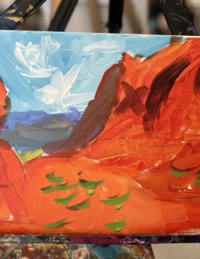 painting of canyon