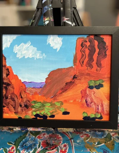 painting of canyon