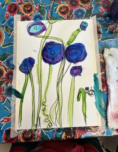 flue flower painting