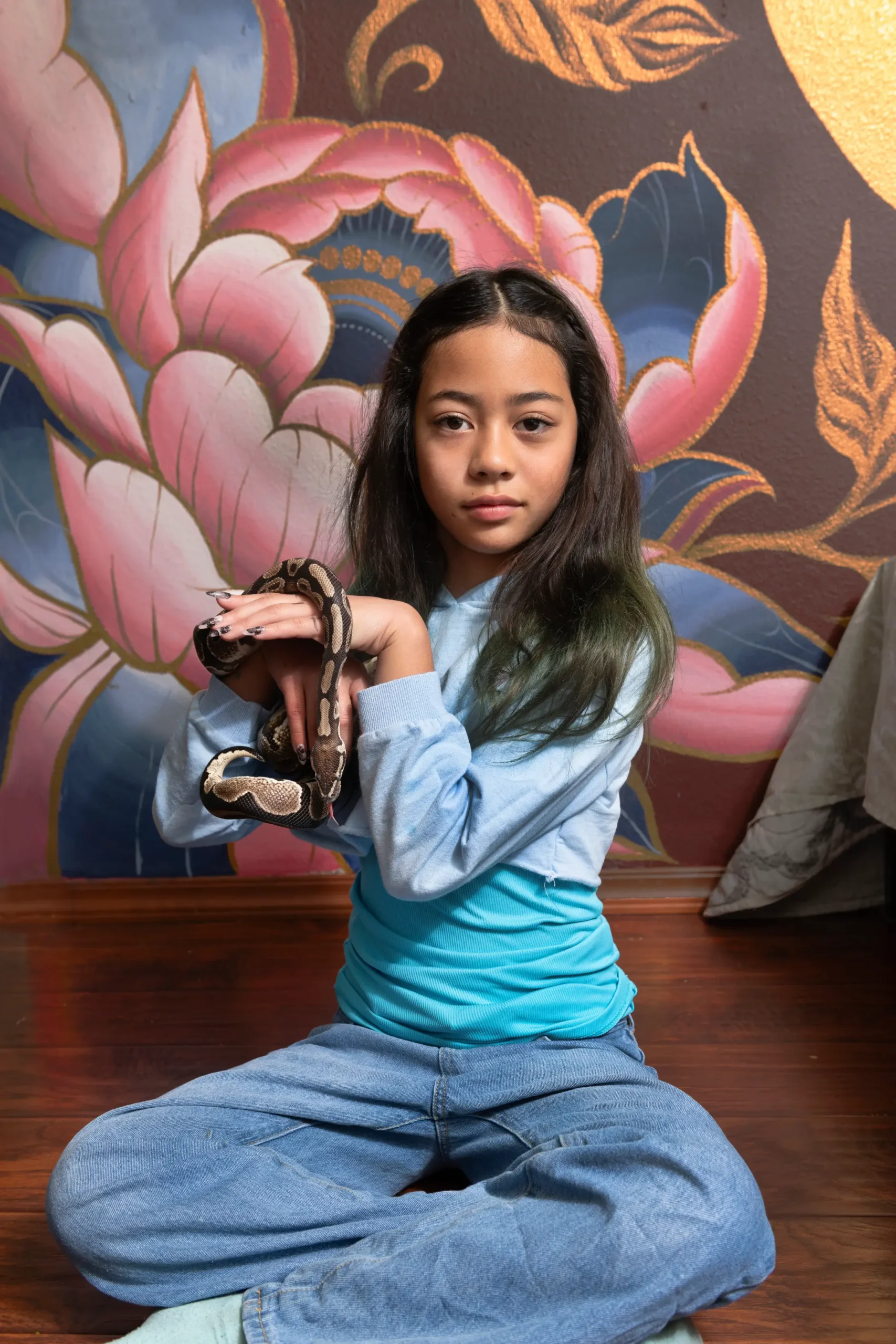 Kahaia with snake