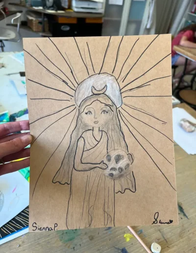 drawing of girls