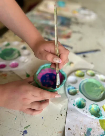 painting a bowl