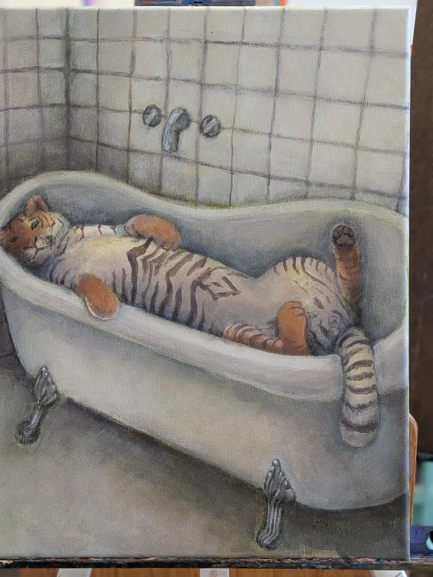 Tiger in the bath_Bobbi