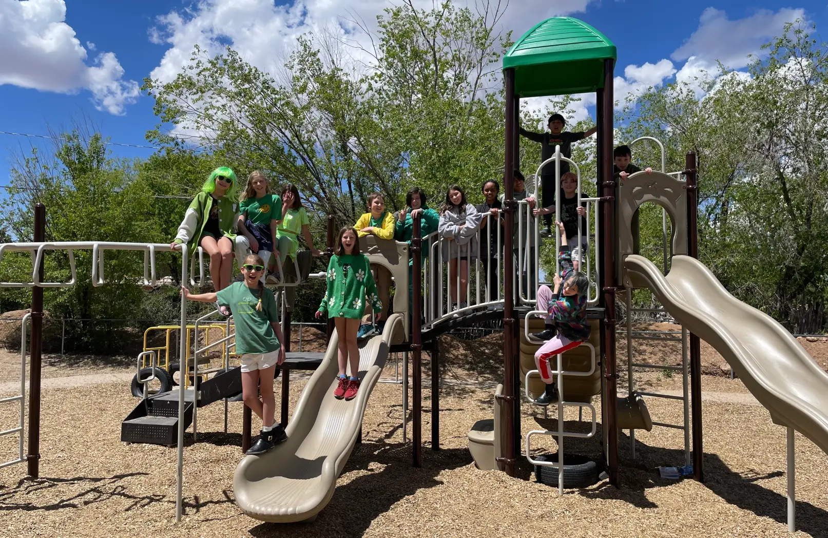 Courtesy photo: Students on the playground at the May Center for Learning.